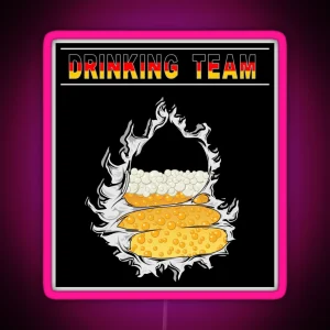 German Drinking Team Oktoberfest Germany RGB Neon Sign