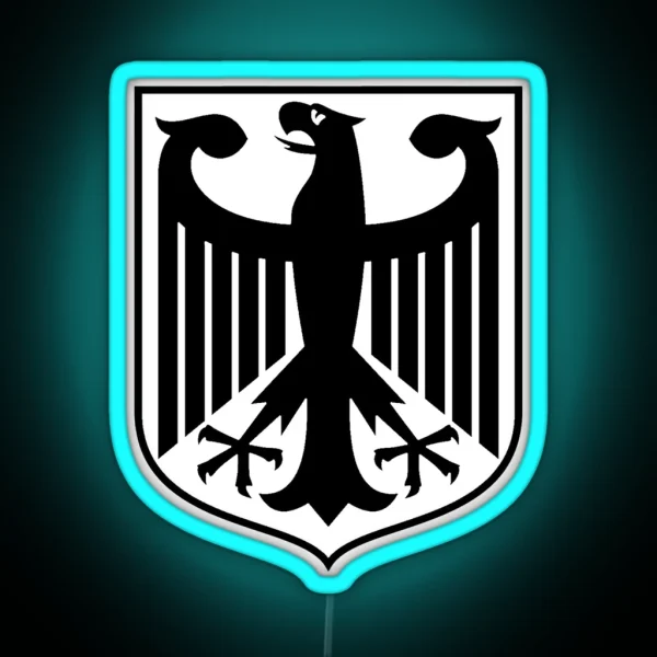 German Eagle Black 2021 2 GER 1 RGB Neon Sign