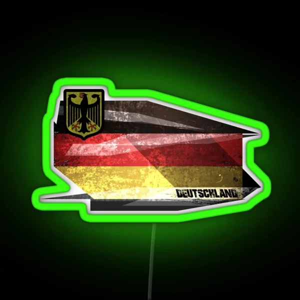 German Flag Art Design RGB Neon Sign