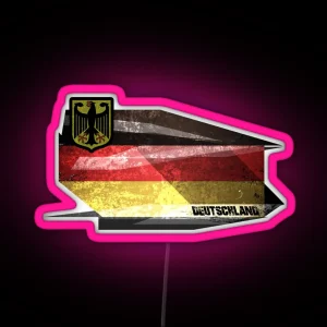 German Flag Art Design RGB Neon Sign