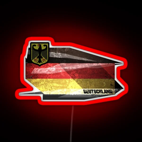 German Flag Art Design RGB Neon Sign