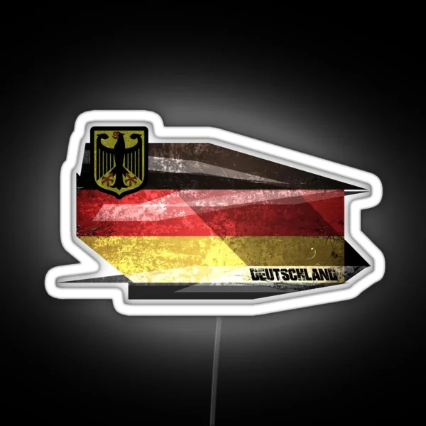 German Flag Art Design RGB Neon Sign