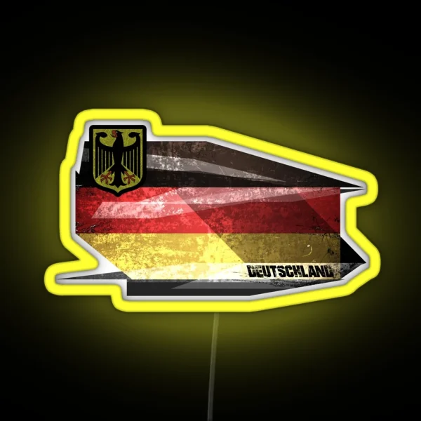 German Flag Art Design RGB Neon Sign