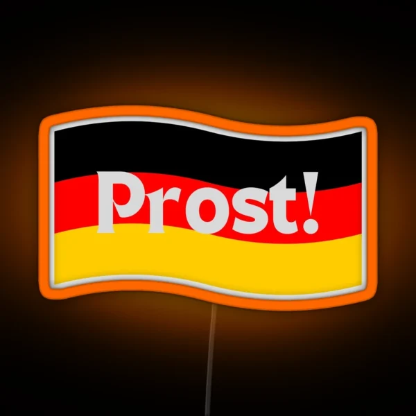 German Flag Prost RGB Neon Sign