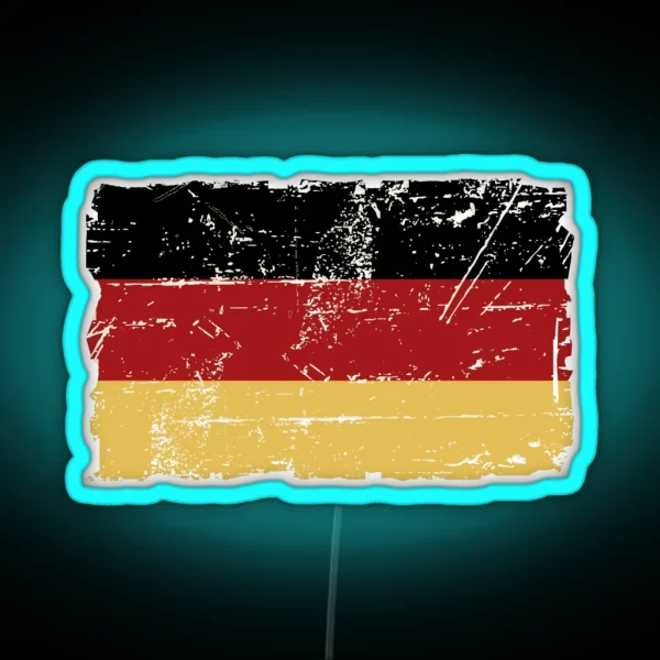 German Flag Vintage Look RGB Neon Sign