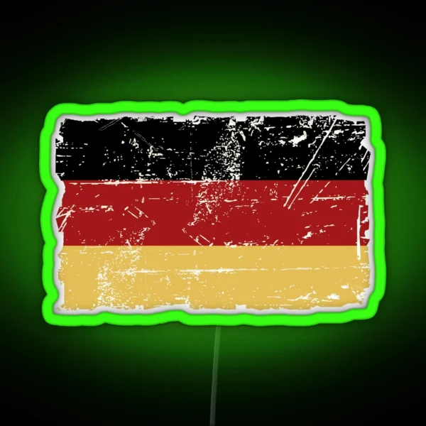 German Flag Vintage Look RGB Neon Sign