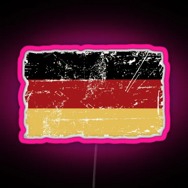 German Flag Vintage Look RGB Neon Sign