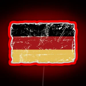 German Flag Vintage Look RGB Neon Sign