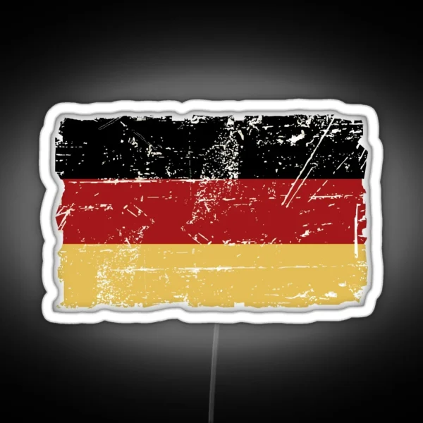 German Flag Vintage Look RGB Neon Sign
