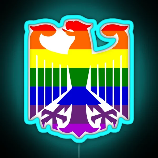 German Gay Pride RGB Neon Sign