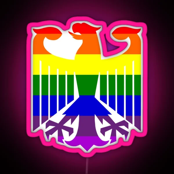 German Gay Pride RGB Neon Sign