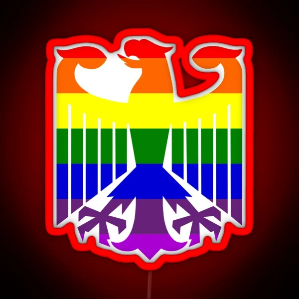 German Gay Pride RGB Neon Sign