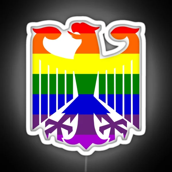 German Gay Pride RGB Neon Sign