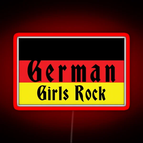 German Girls Rock RGB Neon Sign