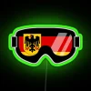 German Goggles Goggle Flag Art Dopeyart RGB Neon Sign - Image 3