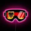 German Goggles Goggle Flag Art Dopeyart RGB Neon Sign - Image 6