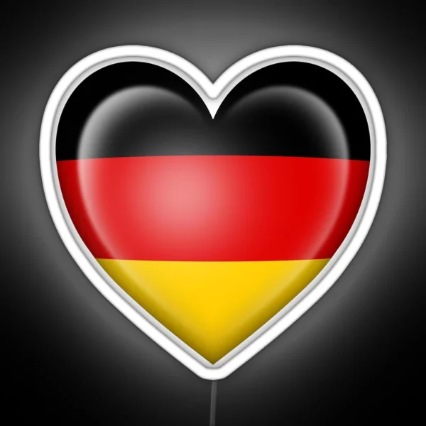 German Heart Flag RGB Neon Sign
