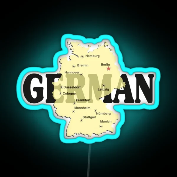 German RGB Neon Sign