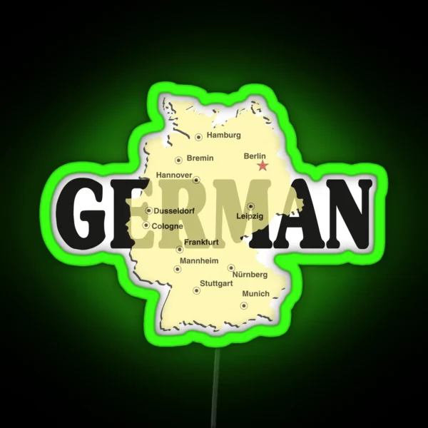 German RGB Neon Sign