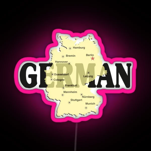German RGB Neon Sign