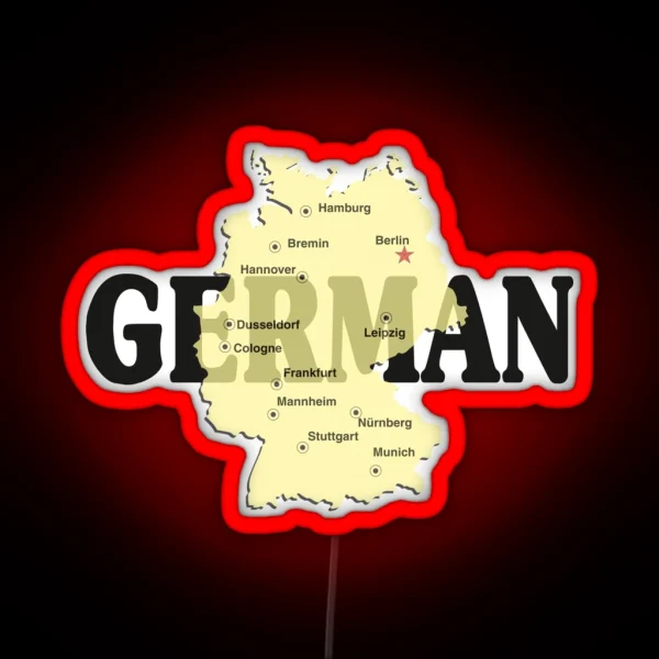 German RGB Neon Sign