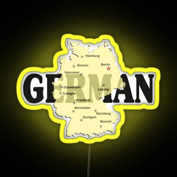 German RGB Neon Sign