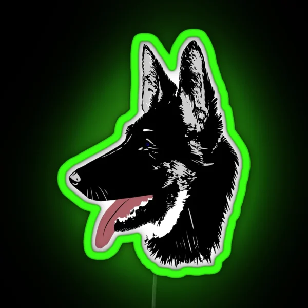 German Shepherd RGB Neon Sign