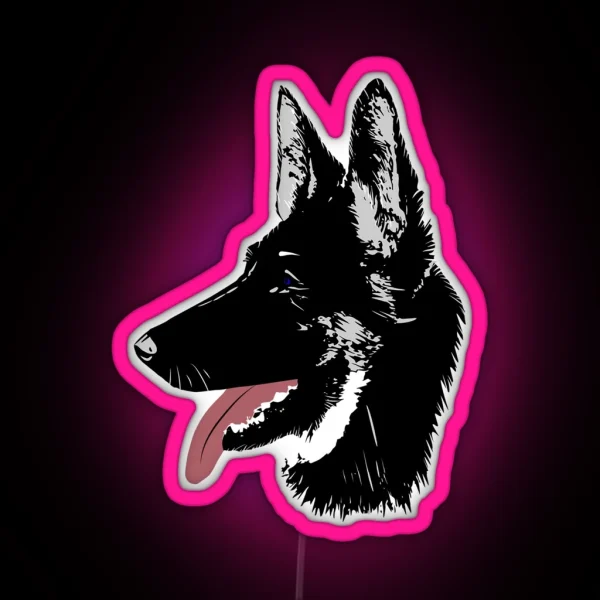 German Shepherd RGB Neon Sign