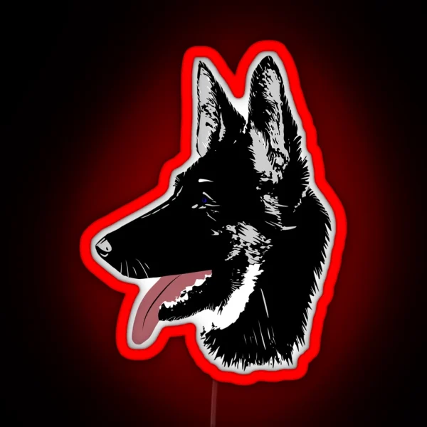 German Shepherd RGB Neon Sign
