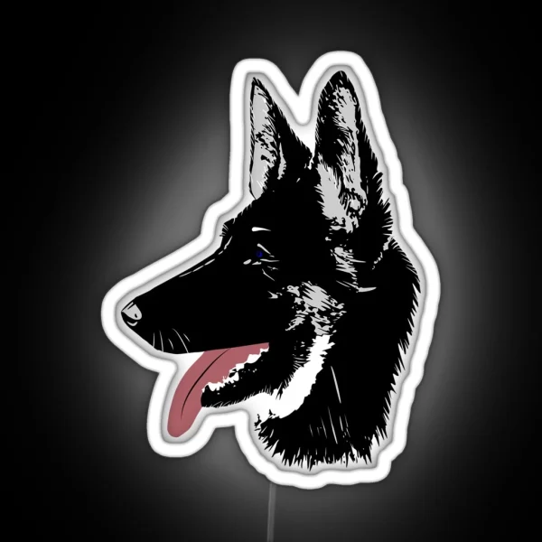 German Shepherd RGB Neon Sign
