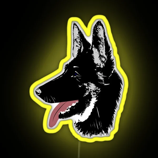 German Shepherd RGB Neon Sign