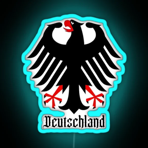 Germany Deutschland Bundesadler German Eagle 2021 3 GER 18 RGB Neon Sign