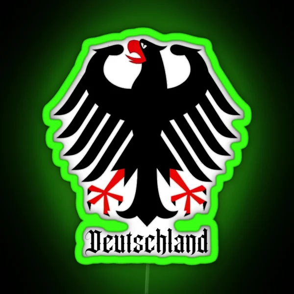 Germany Deutschland Bundesadler German Eagle 2021 3 GER 18 RGB Neon Sign