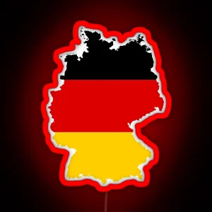 Germany Flag Map RGB Neon Sign