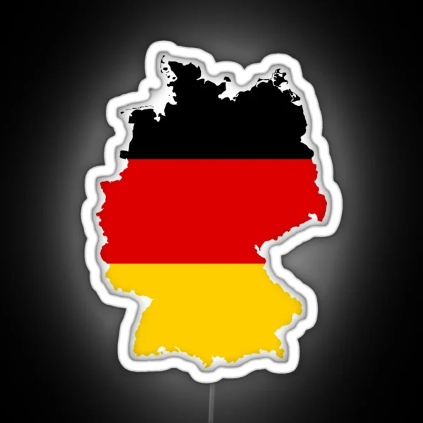 Germany Flag Map RGB Neon Sign