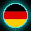 Germany Flag Rounded RGB Neon Sign - Image 2