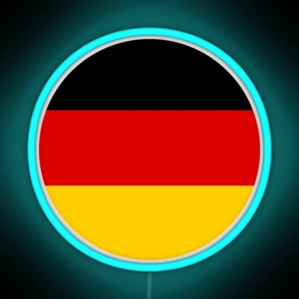 Germany Flag Rounded RGB Neon Sign