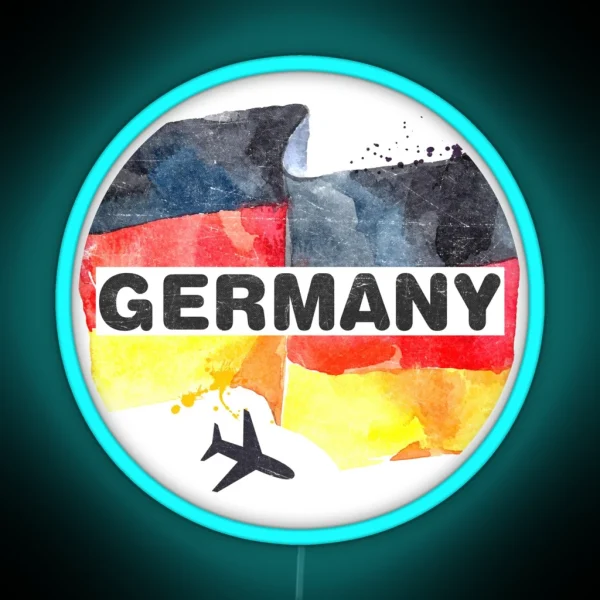 Germany Flag Vers RGB Neon Sign