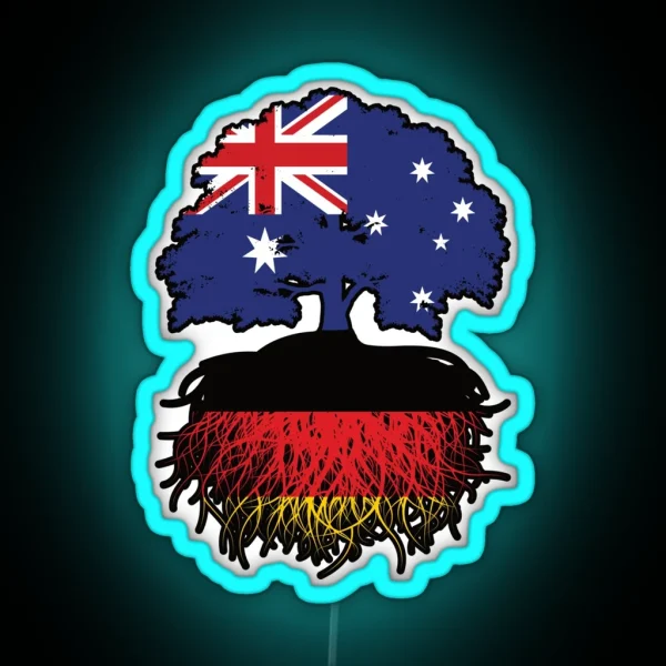 Germany German Australian Australia Tree RGB Neon Sign