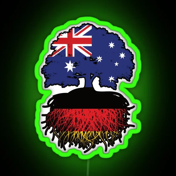 Germany German Australian Australia Tree RGB Neon Sign