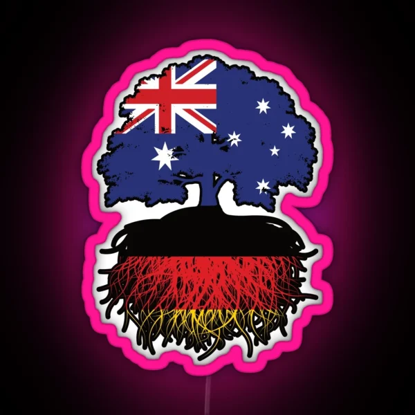Germany German Australian Australia Tree RGB Neon Sign