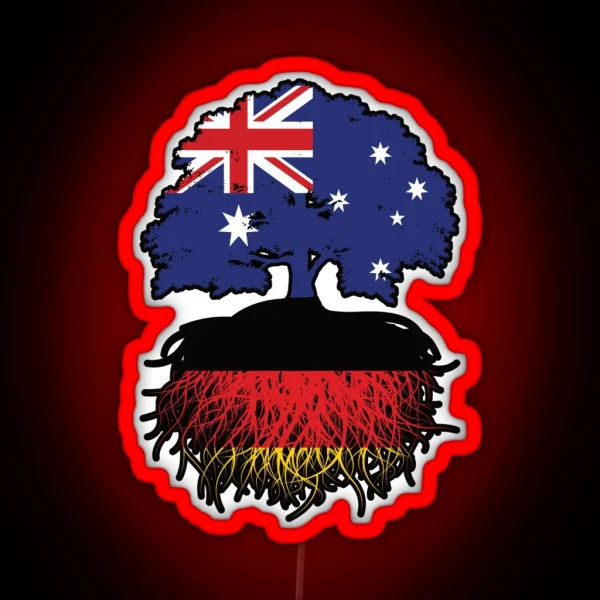 Germany German Australian Australia Tree RGB Neon Sign