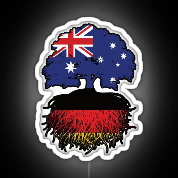 Germany German Australian Australia Tree RGB Neon Sign