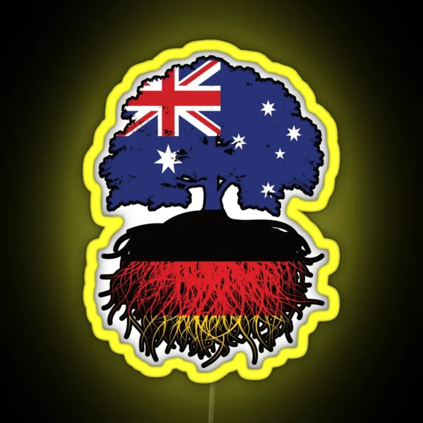 Germany German Australian Australia Tree RGB Neon Sign