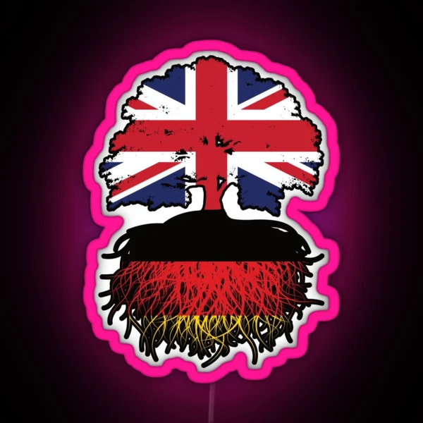 Germany German British UK United Kingdom RGB Neon Sign