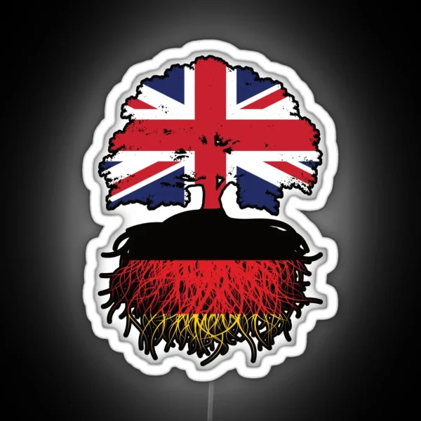 Germany German British UK United Kingdom RGB Neon Sign