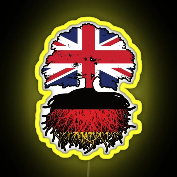 Germany German British UK United Kingdom RGB Neon Sign