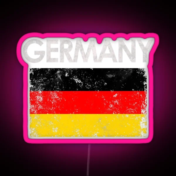 Germany German Flag Pride RGB Neon Sign