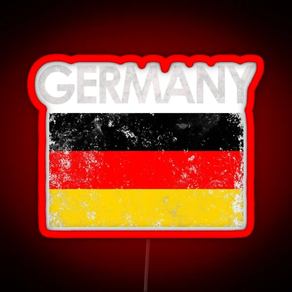 Germany German Flag Pride RGB Neon Sign