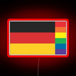 Germany LGBT Pride Flag RGB Neon Sign